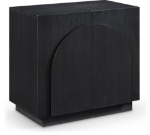 Picture of 31.5"W x 18"D x 30.5"H Oak Veneer Sideboard / Buffet in Natural, Brown and Black Finish