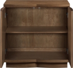Picture of 31.5"W x 18"D x 31.5"H Oak Veneer Sideboard / Buffet in Natural, Brown and Black Finish