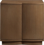 Picture of 31.5"W x 18"D x 31.5"H Oak Veneer Sideboard / Buffet in Natural, Brown and Black Finish