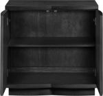 Picture of 31.5"W x 18"D x 31.5"H Oak Veneer Sideboard / Buffet in Natural, Brown and Black Finish