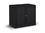 Picture of 31.5"W x 20"D x 30"H Solid Wood And Oak Veneer Sideboard/Buffet in Natural, Brown and Black Finish