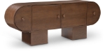 Picture of 76"W x 18"D x 30"H Solid Wood And Oak Veneer Sideboard / Buffet in Natural, Brown and Black Finish