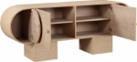 Picture of 76"W x 18"D x 30"H Solid Wood And Oak Veneer Sideboard / Buffet in Natural, Brown and Black Finish