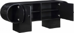 Picture of 76"W x 18"D x 30"H Solid Wood And Oak Veneer Sideboard / Buffet in Natural, Brown and Black Finish