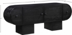 Picture of 76"W x 18"D x 30"H Solid Wood And Oak Veneer Sideboard / Buffet in Natural, Brown and Black Finish