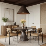 Picture of Vegan Leather Upholstered Dining Chair