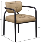Picture of Vegan Leather Upholstered Dining Chair