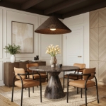Picture of Vegan Leather Upholstered Dining Chair