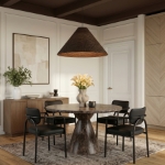 Picture of Vegan Leather Upholstered Dining Chair