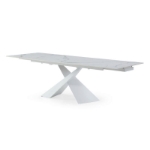 Picture of 88" to 104" Extendable White Ceramic Marble Dining Table – Only $800!