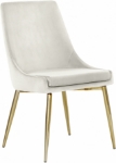 Picture of Polished Gold Metal Frame Velvet Dining Chair – Only $99 Each!