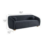 Picture of Fabric Sofa in Navy