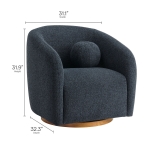 Picture of Fabric Armchair in Navy