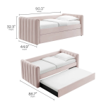 Picture of Velvet Twin Daybed With Trundle