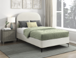 Picture of 39", 44", 48", 54" Bed in Beige and Cream White Finish
