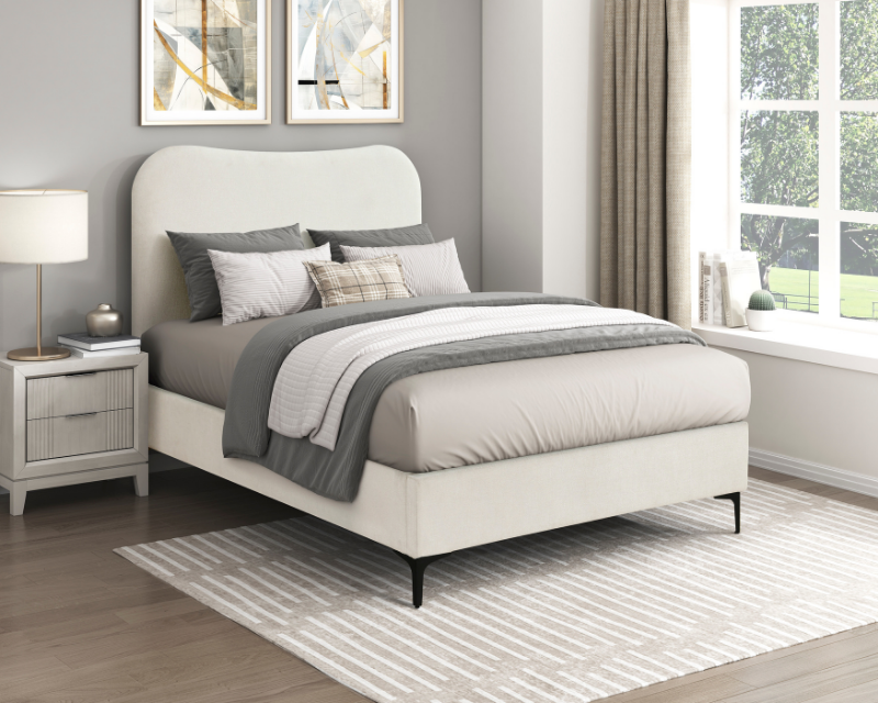 Picture of 39", 44", 48", 54" Bed in Cream White Finish