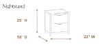 Picture of Two Drawer Night Stand