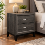 Picture of Gray Finish Faux wood Night Stand – Only $75 Each!
