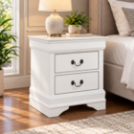 Picture of White Finish Two Drawer Nightstand – Only $60 Each!