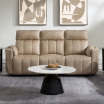 Picture of Dark Beige Polish Microfiber Motion Sofa