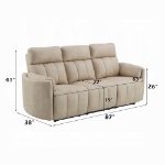 Picture of Dark Beige Polish Microfiber Motion Sofa