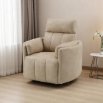 Picture of Dark Beige Polish Microfiber Motion Recliner w/Swivel