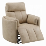 Picture of Dark Beige Polish Microfiber Motion Recliner w/Swivel