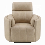 Picture of Dark Beige Polish Microfiber Motion Recliner w/Swivel