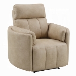 Picture of Dark Beige Polish Microfiber Motion Recliner w/Swivel
