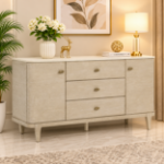 Picture of 2-door 3-drawer Cultured Marble Top Sideboard